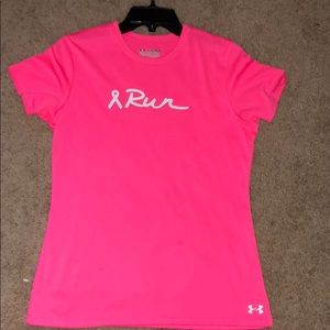 Under armor neon pink T-shirt